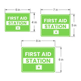 Classic Framed Plus First Aid Station Door or Wall Sign | Health and Safety Workplace Warning
