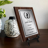 Sailing Customizable Wooden Award Plaque | Easel Mount Option | Achievement and Recognition Personalizable Plaques