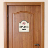 Employees Only' Headstone - Wall or Door Signs ? Access & Control Sign