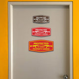 Signs ByLITA Fancy Protected by Armed Property Owner (AK 47) Door or Wall Sign | Home Security Warning Sign
