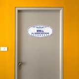 Victorian Plus All Gender Restroom Wall or Door Sign Easy Installation | Business & Public Bathroom Signs
