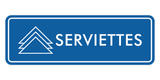 Signs ByLITA Standard Serviettes Door or Wall Sign Easy Installation | Durable Construction | Kitchen Essentials | Hygiene | AirBnB Signs