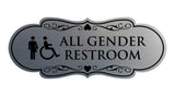 Signs ByLITA Designer All Gender Room Restroom Wall or Door Sign