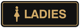 Signs ByLITA Standard Ladies Figurine Sign - Easy Installation | Durable Wall or Door