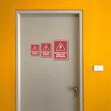Portrait Round Plus Report Faulty Wiring or Appliances Wall or Door Sign | Electric Safety Sign