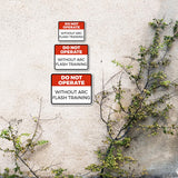 Classic Framed Plus Do Not Operate Without Arc Flash Training Door or Wall Sign | Miscellaneous Warning Signs - Industrial & Construction