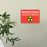 Classic Framed Plus Restricted Access - Hazardous Material Door or Wall Sign | Safety and Maintenance