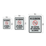 Portrait Round Plus No Celebrating No Vaping Or Smoking Allowed. Wall or Door Sign | Funny Office Décor