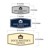 Fancy Dock Master's Office Wall or Door Sign