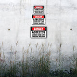 Classic Framed Plus Danger: Asbestos – Cancer and Lung Disease Hazard Door or Wall Sign | Miscellaneous Warning Signs - Industrial & Construction