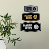 Fancy Marina Office Wall or Door Sign