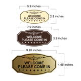 Signs ByLITA Victorian Welcome Please Come In Wall or Door Sign