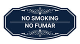 Signs ByLITA Victorian No Smoking/No Fumar Bilingual Wall or Door Sign