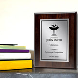 Swimming Customizable Wooden Award Plaque | Easel Mount Option | Achievement and Recognition Personalizable Plaques