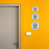 Heritage Plus Please Clean Out Lockers After Use Wall or Door Sign | Public Spaces Signage