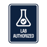 Signs ByLITA Portrait Round Lab Authorized Wall or Door Sign