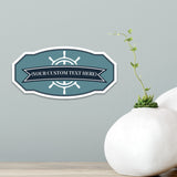 Victorian Custom plus Boat (Blue/Grey) Door or Wall Sign | Easy Installation | Family & Business Signage