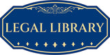 Victorian Plus Legal Library Wall or Door Sign | Legal and Courtroom Decoration