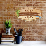Victorian Custom Plus Boat (Beach) Door or Wall Sign | Easy Installation | Family & Business Signage