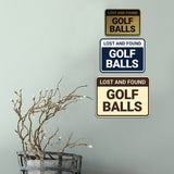 Classic Framed Lost And Found Golf Balls Wall or Door Sign