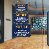 Classic Framed Plus Notice This Door For Emergency Use Only Door or Wall Sign | Business & Public Signage