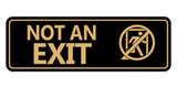 Standard NOT an EXIT (Stick Man) Wall or Door Sign