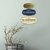 Victorian No Trespassing Residents and Guests Only Wall or Door Sign