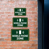 Classic Framed Plus Mobile Phone Zone Wall or Door Sign | Technology Connection Signage