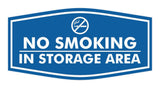 Signs ByLITA Fancy No Smoking in Storage Area Sign Easy Installation Elegant Design Wall or Door Sign