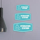 Fancy Plus Hydration Station Wall or Door Sign | Business & Public Signage