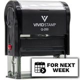 Vivid Stamp For Next Week Self-Inking Rubber Stamp Self-Inking Rubber Stamps Teachers And Schools | Motivational Stamps For Children | Re-inkable Ink Pad