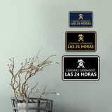 Signs ByLITA Classic Framed Cámaras Grabando las 24 horas Security Wall or Door Sign