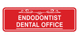 Signs ByLITA Standard Endodontist Dental Office Tooth Vector Wall or Door Sign