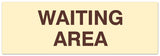 Signs ByLITA Basic Waiting Area Sign - Laser-Engraved Lettering | Durable ABS Plastic | Vibrant Colors | Powerful Foam Tape