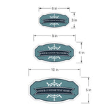Victorian Custom plus Boat (Blue/Grey) Door or Wall Sign | Easy Installation | Family & Business Signage