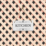 Kitchen 5x10 Hanging Plus Wall or Door Sign | Rustic Twine | Range of Vibrant Decor Styles | Room Signs For Home and Business