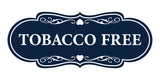Signs ByLITA Designer Tobacco Free Wall or Door Sign | Easy Installation | Warning Business Signage