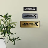 Signs ByLITA Standard Foam Spray Fire Extinguisher Door or Wall Sign | Easy Installation | Elegant Design