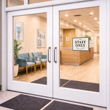 Classic Framed Plus Staff Only — Wall or Door Sign | Funeral and Memorial Services - Room & Area - Sign