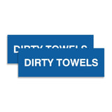 Signs ByLITA Basic Dirty Towels Sign | Laundry Room or Spa Organization (Multipacks)