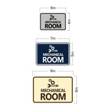Classic Framed Mechanical Room Wall or Door Sign