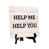 General Warnings & Courtesy Notices 5"x 5" Square Table Sign With Acrylic Easels