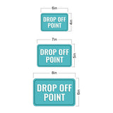 Classic Framed Plus Drop Off Point Wall or Door Sign | Health And Safety Office Signage