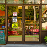 Signs ByLITA Square Caution Foot Traffic On Other Side Of Door. Open Door Slowly. Door or Wall Sign | Public Signage