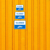 Classic Framed Plus Closed - مغلق Door or Wall Sign | Bilingual General Signs - Arabic