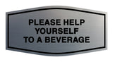 Fancy Please Help Yourself To A Beverage Wall or Door Sign