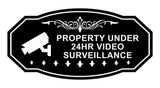Victorian Property Under 24Hr Video Surveillance (Camera) Wall or Door Sign