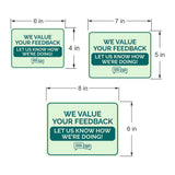 Classic Framed Plus We Value Your Feedback – Let Us Know How We’re Doing! Door or Wall Sign | Medical Facility Greeting & Reception