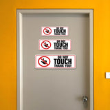 Standard Plus Do Not Touch Thank You Wall or Door Sign | Office Public Signage