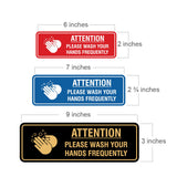 Standard Attention Please Wash Your Hands Sign